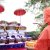 Swamiji offering flower